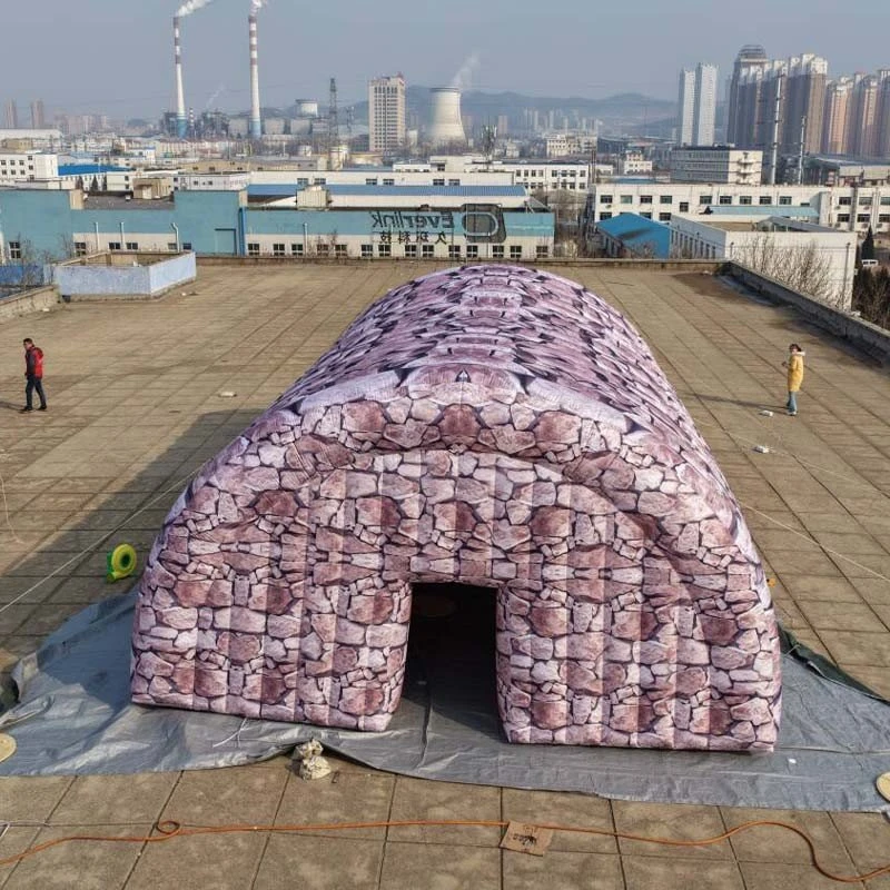 Inflatable custom size dome tent (3)